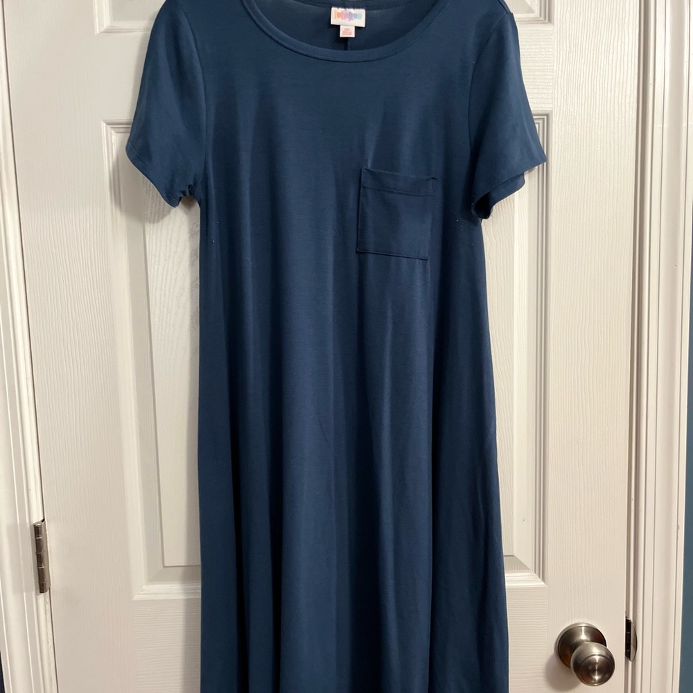 LuLaRoe Blue Carly Dress
